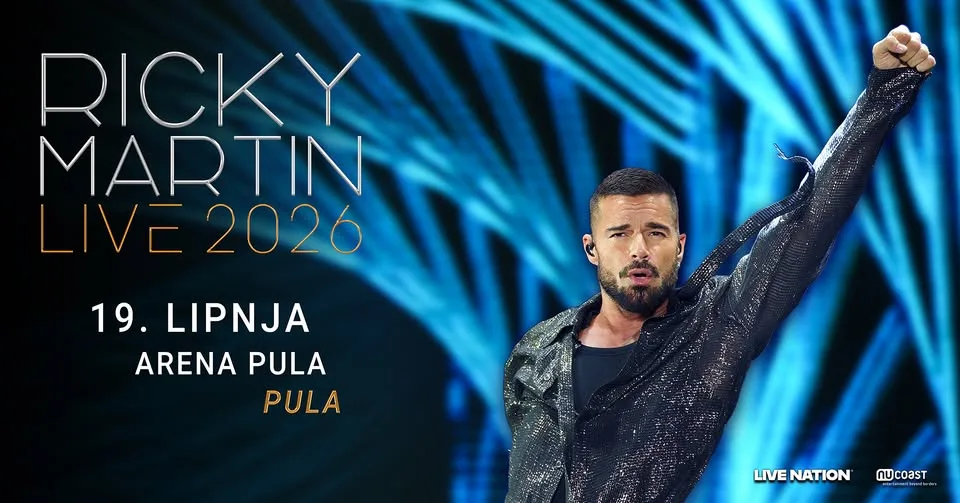 Ricky Martin | Arena Pula | 19.06.2026.
