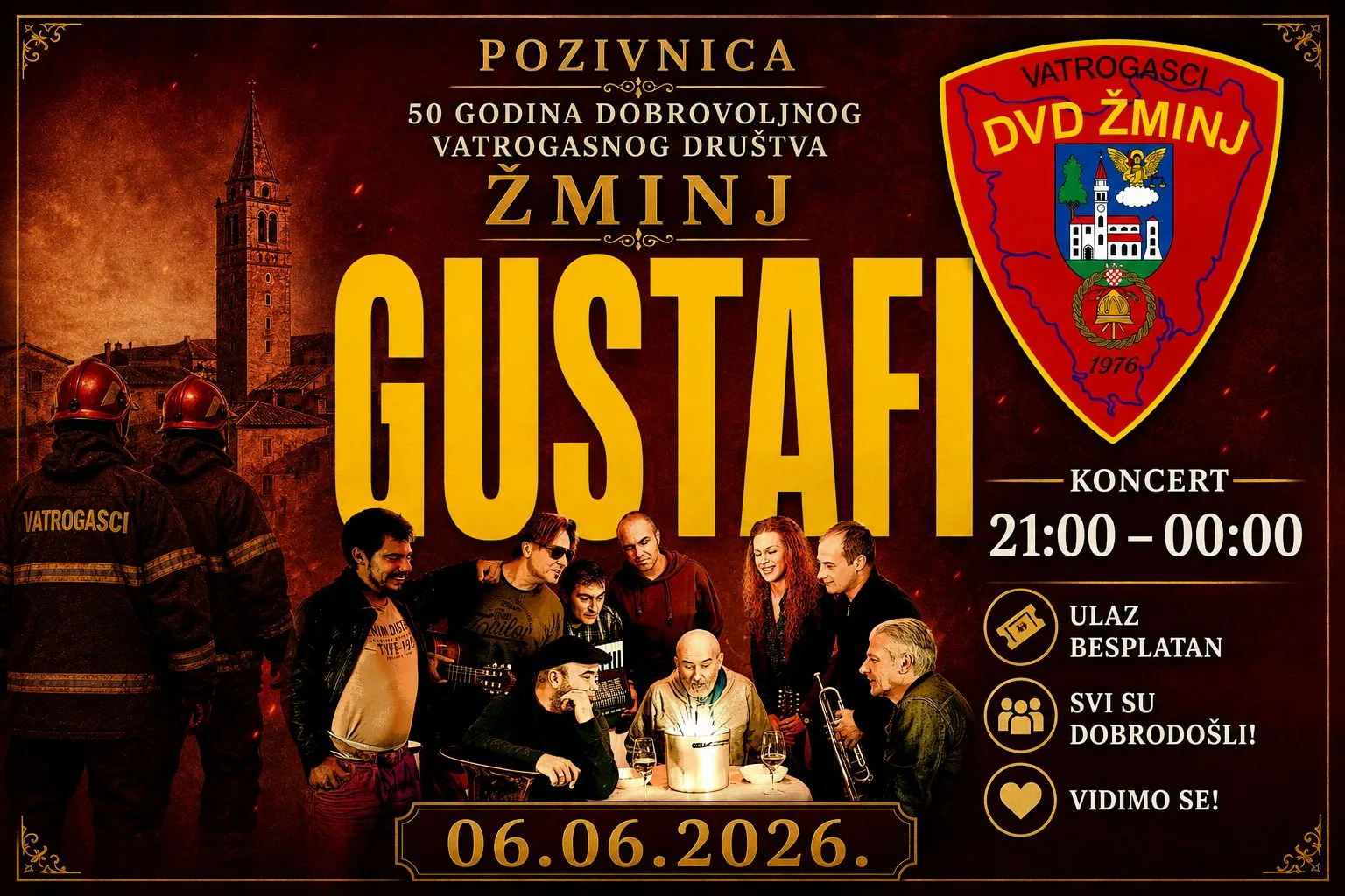 Pedeseta obljetnica DVD Žminj – Koncert Gustafi