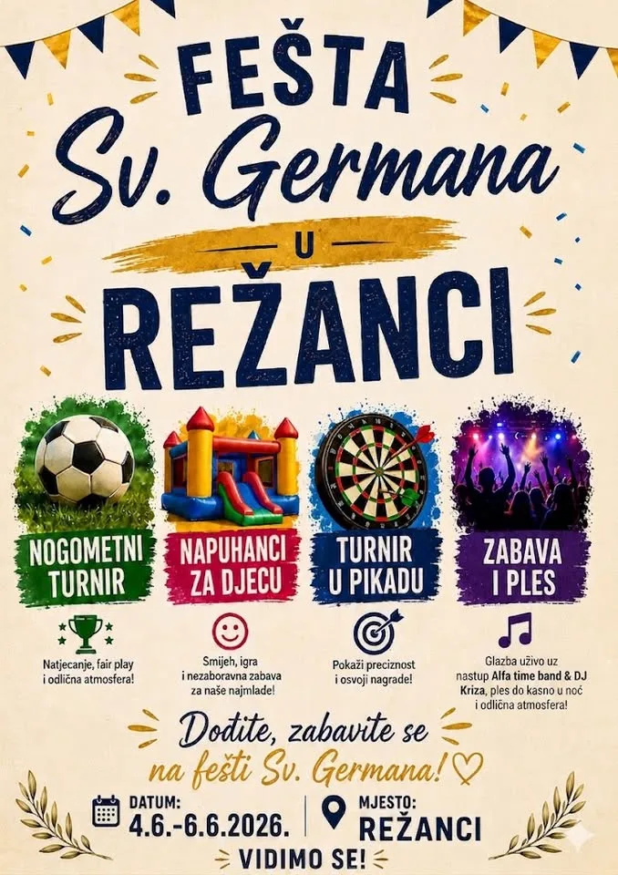 Fešta Sv. Germana @ Režanci 2026