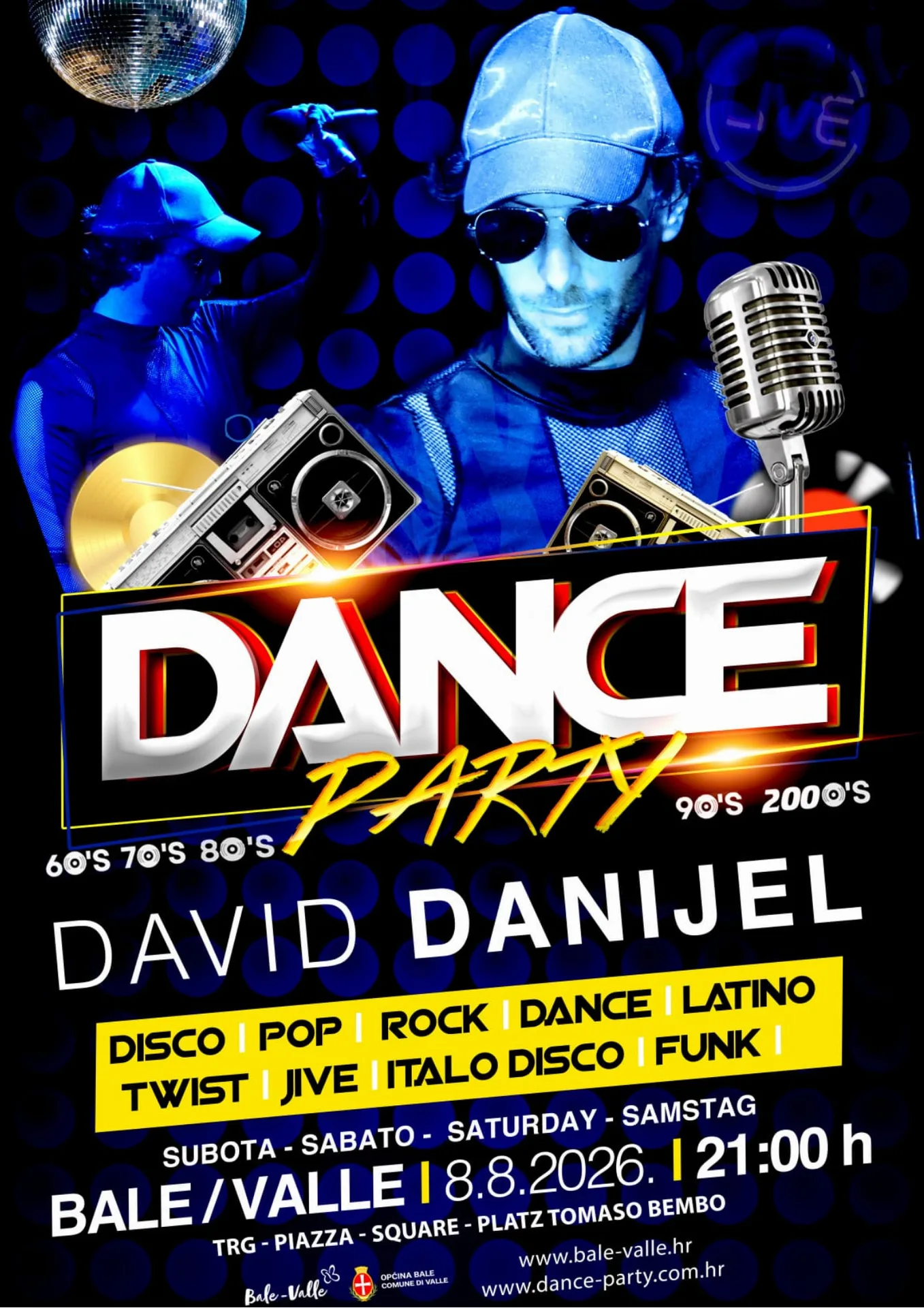 Glazbene večeri: Dance Party s Davidom Danijelom