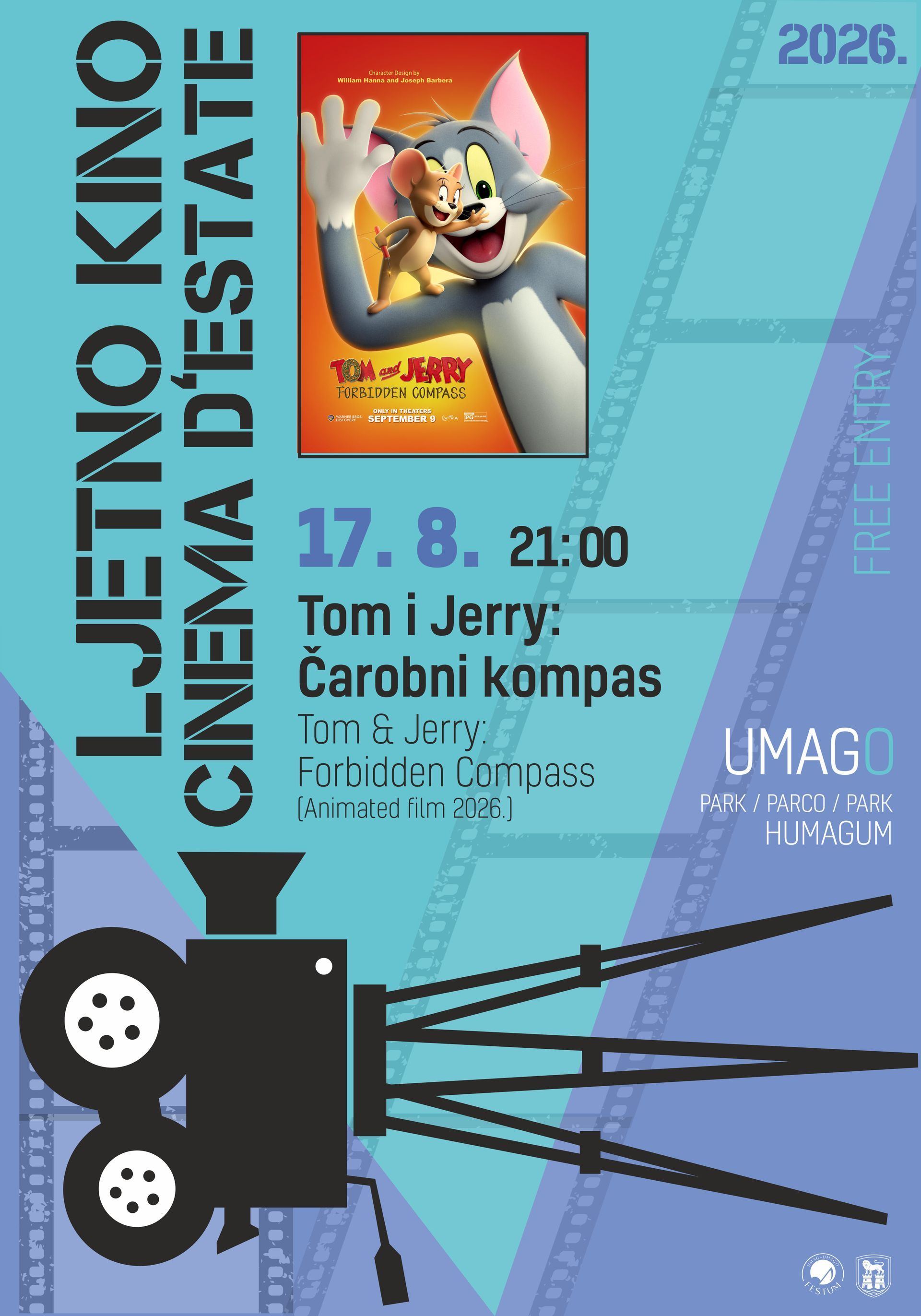 Ljetno kino-Cinema d'estate: TOM&JERRY: FORBIDDEN COMPASS