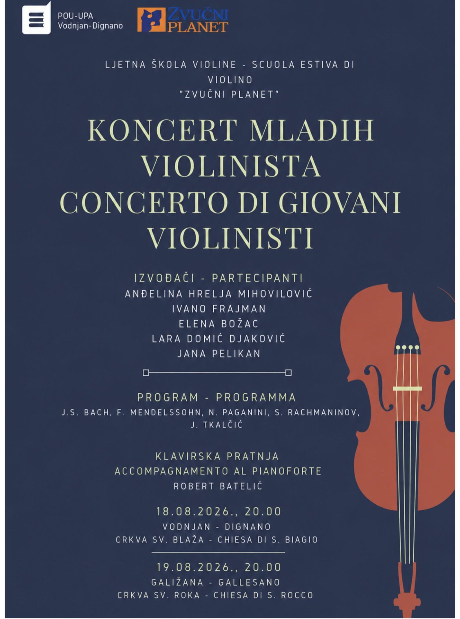 Koncert mladih violinista (Vodnjan)