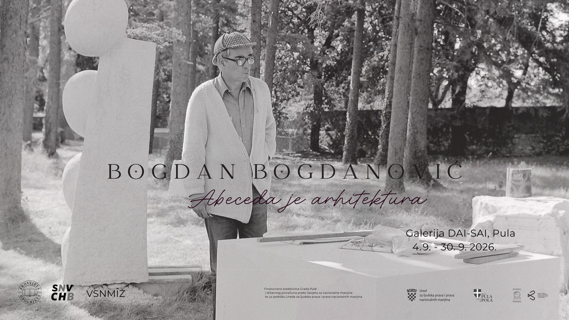 ABECEDA – Izložba minijatura Bogdana Bogdanovića: Abeceda je arhitektura