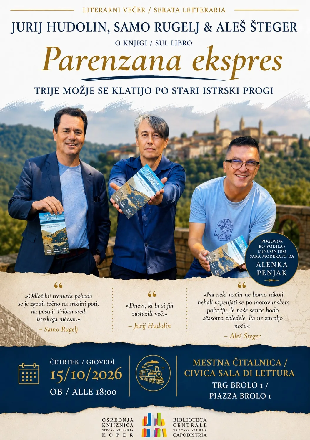Serata letteraria: Parenzana Express