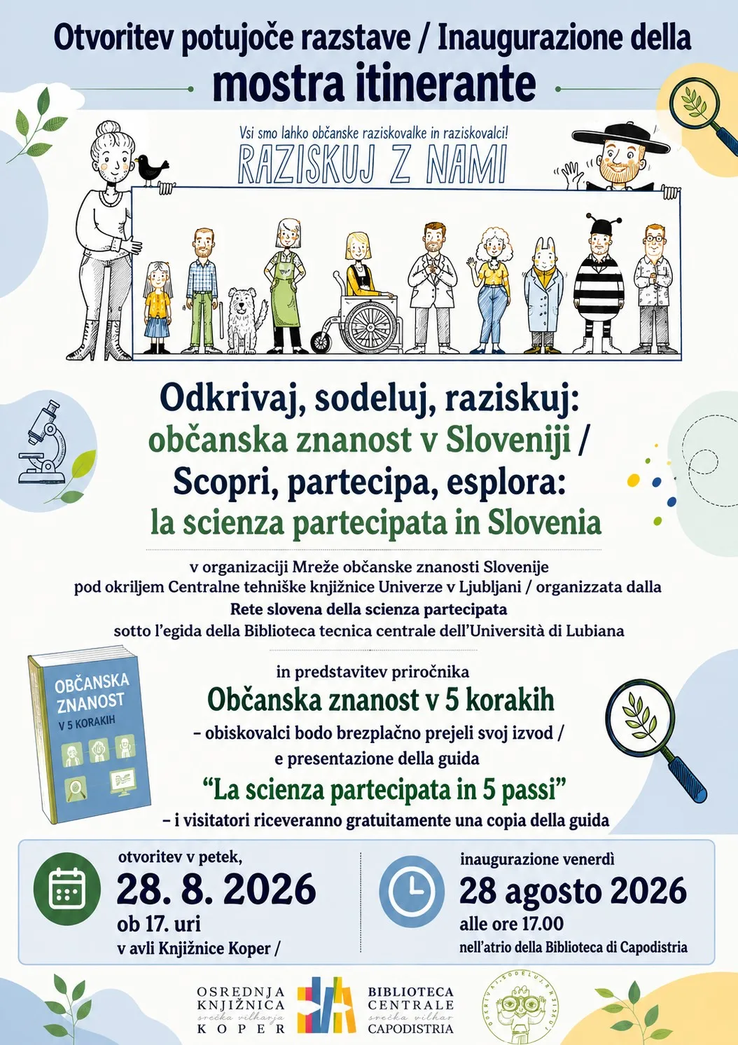 Otvorenje izložbe: Otkrivaj, sudjeluj, istražuj – građanska znanost u Sloveniji