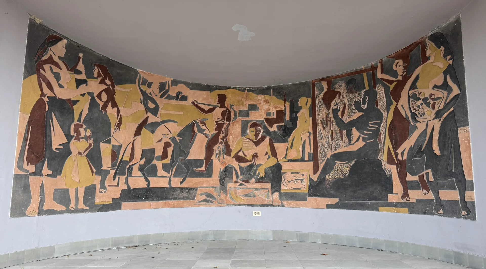 Restauro dal vivo – Presentazione dello sgraffito nel lapidario del museo