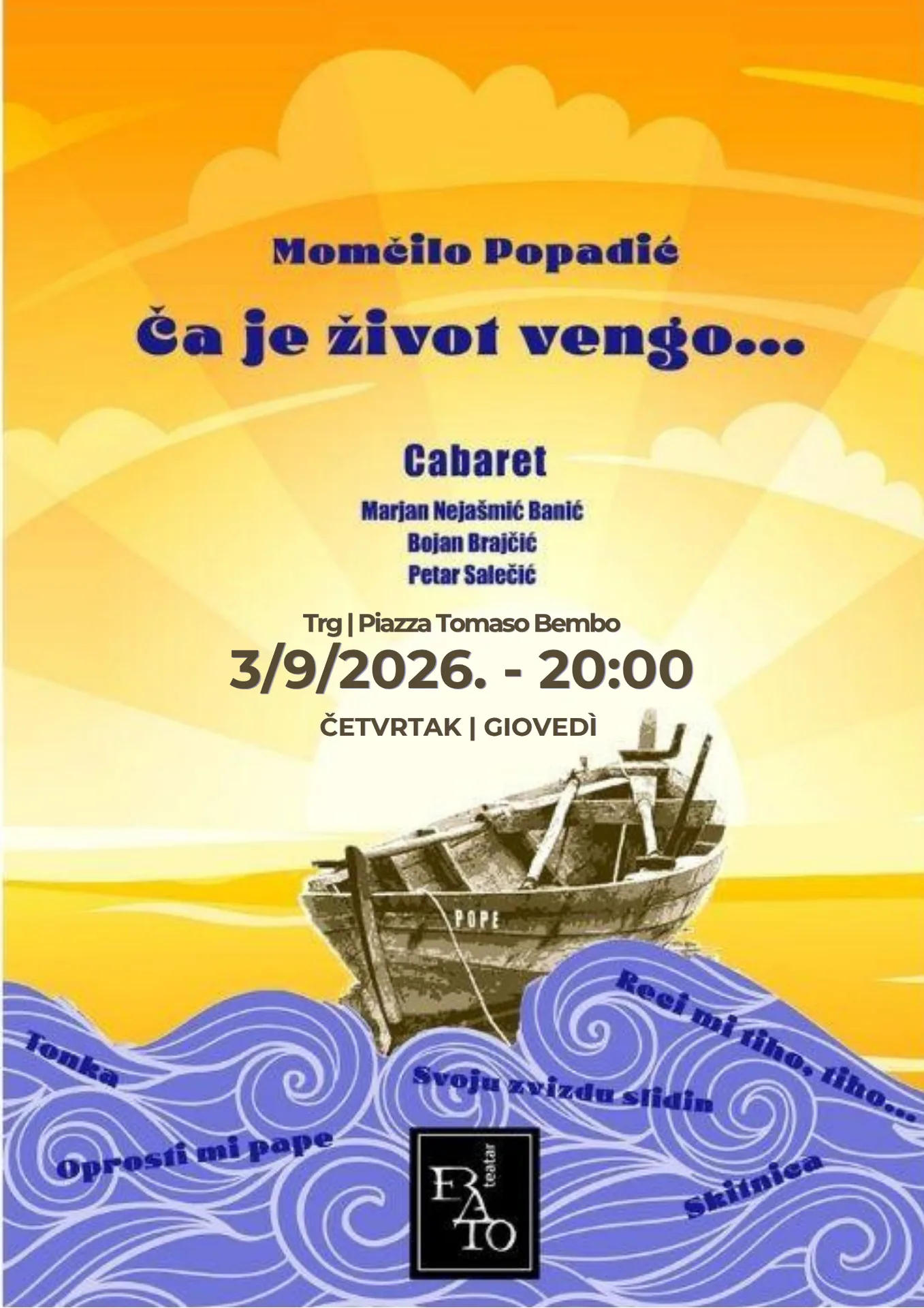 6. Bembo Fest – «Cosa è la vita se non....»