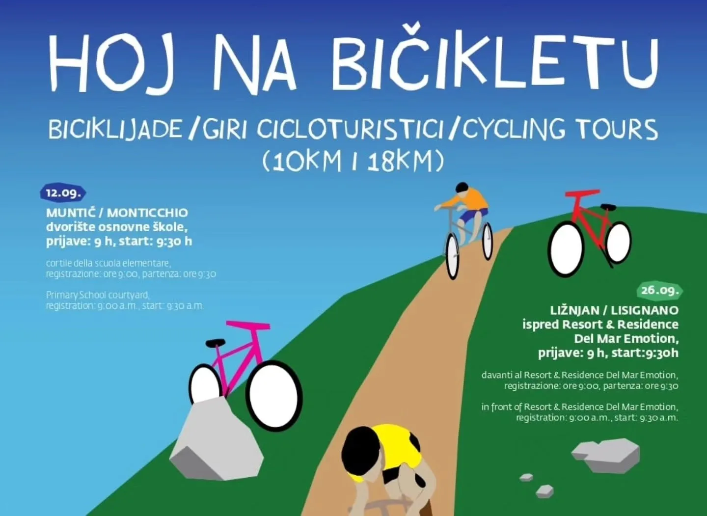 Biciklijada "Hoj na bičikletu" – Ližnjan
