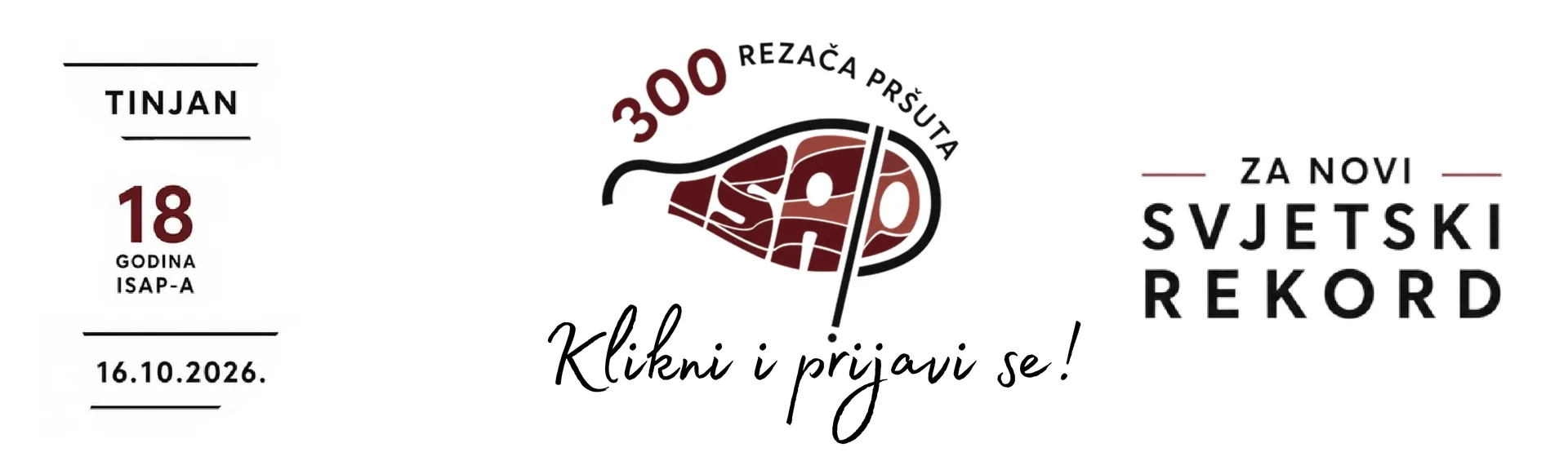 Pokušaj svjetskog rekorda u rezanju pršuta — ISAP 2026, Tinjan