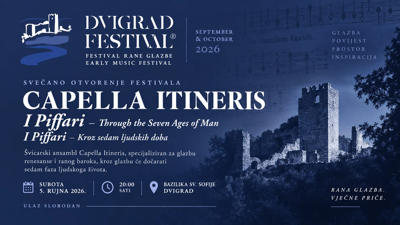 24. Dvigrad Festival – Svečano otvorenje: Capella Itineris