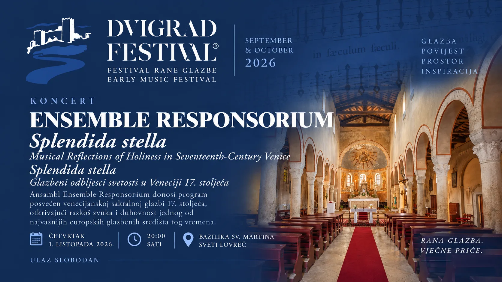 24. Dvigrad Festival – Finale: Ensemble Responsorium