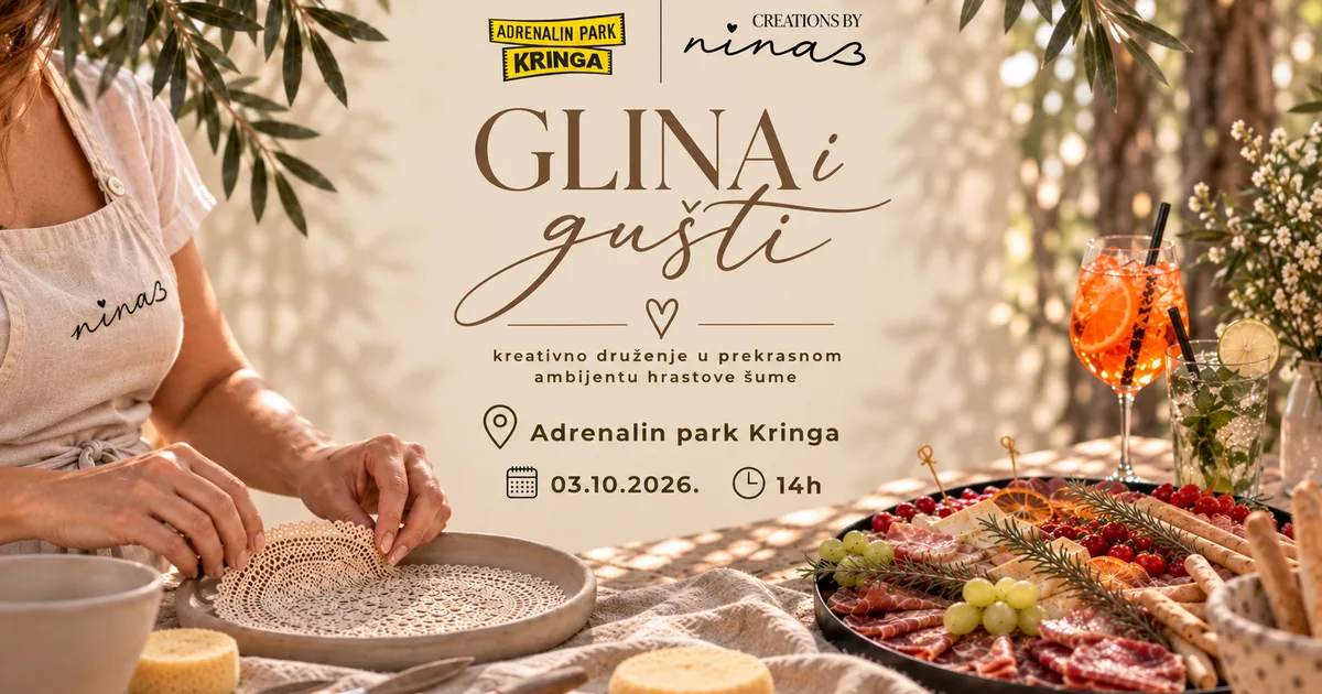 Glina i Gušti – keramička radionica u Adrenalin parku Kringa