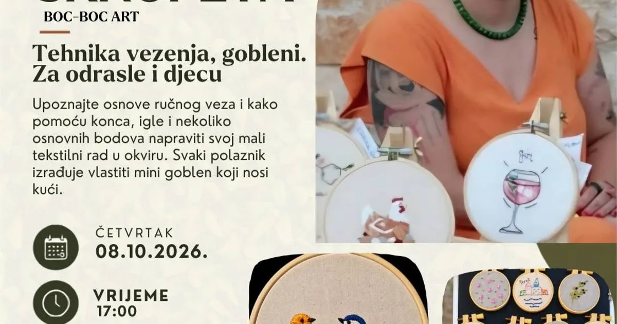 Besplatna radionica – Simona Skropeta: BOC-BOC ART
