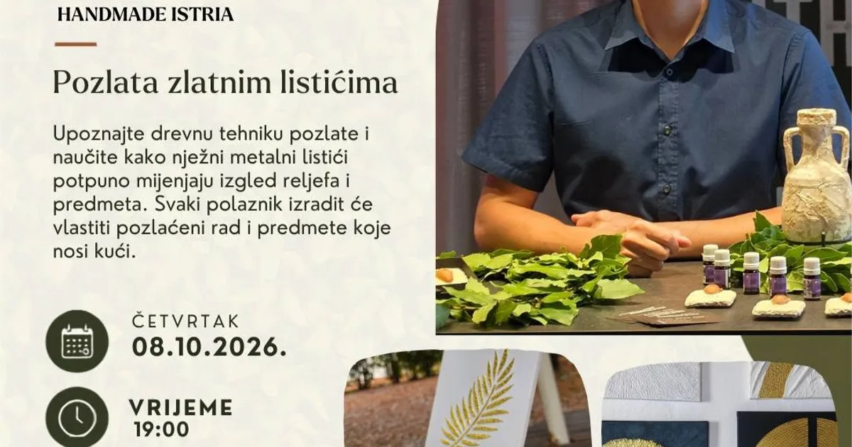 Besplatna radionica – Emmanuel Pereyra: Pozlata zlatnim listićima