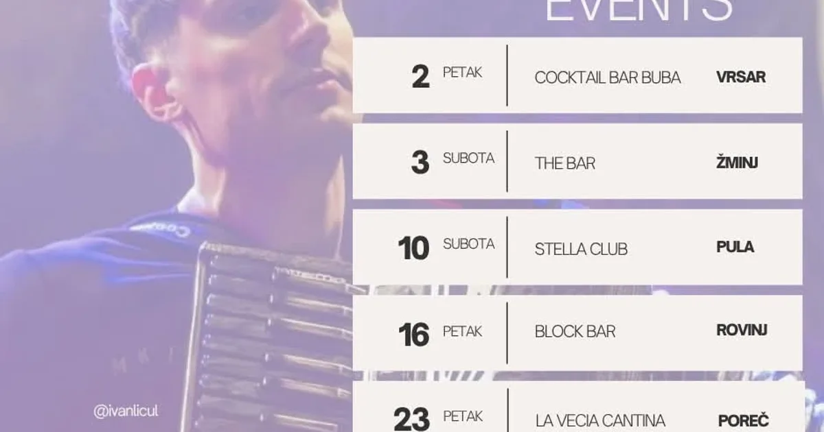 Ivan Licul na harmonici – Block Bar, Rovinj