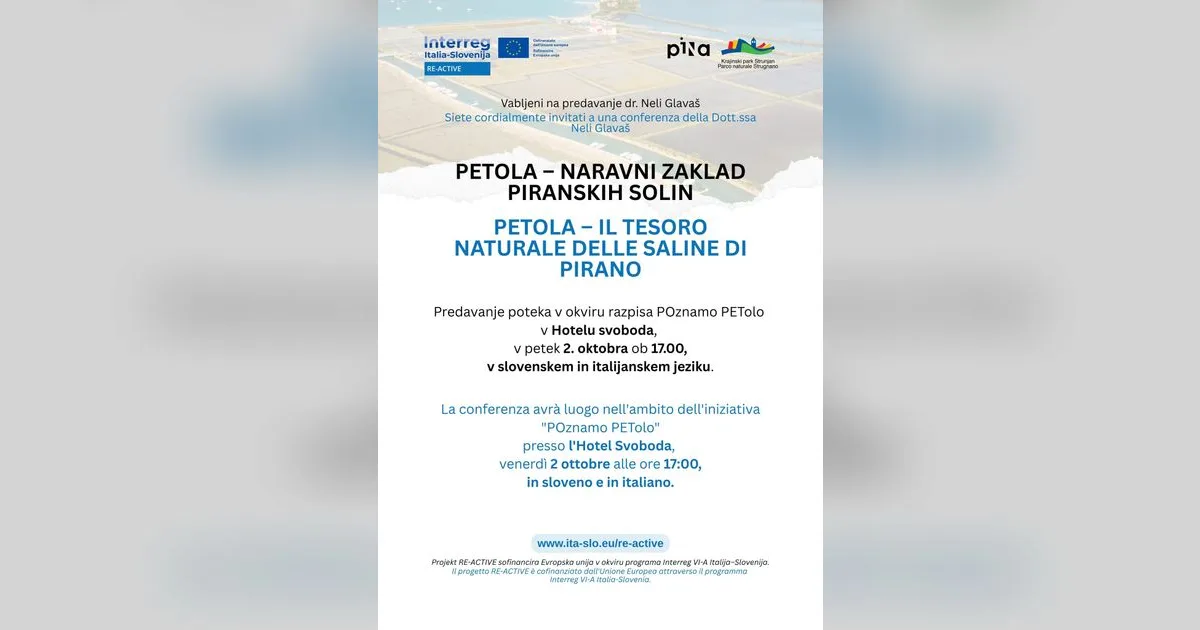 Petola – blago piranskih solana (predavanje)