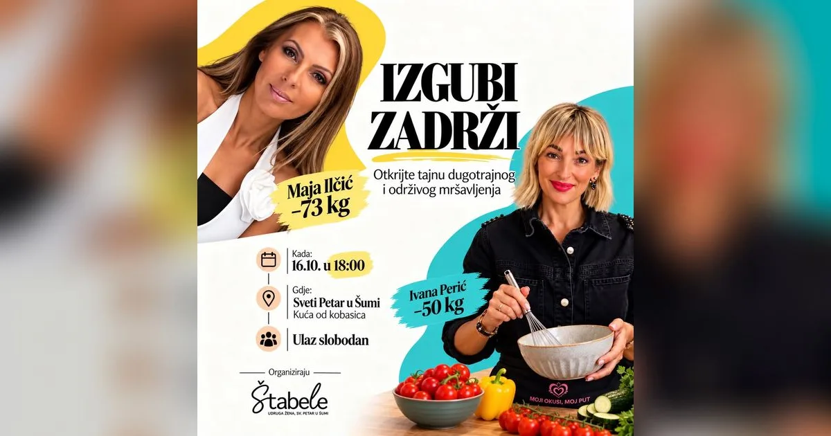 Izgubi i zadrži – predavanje o dugotrajnom i održivom mršavljenju
