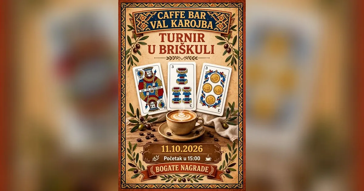 Turnir u briškuli @ Caffe Bar VAL, Karojba