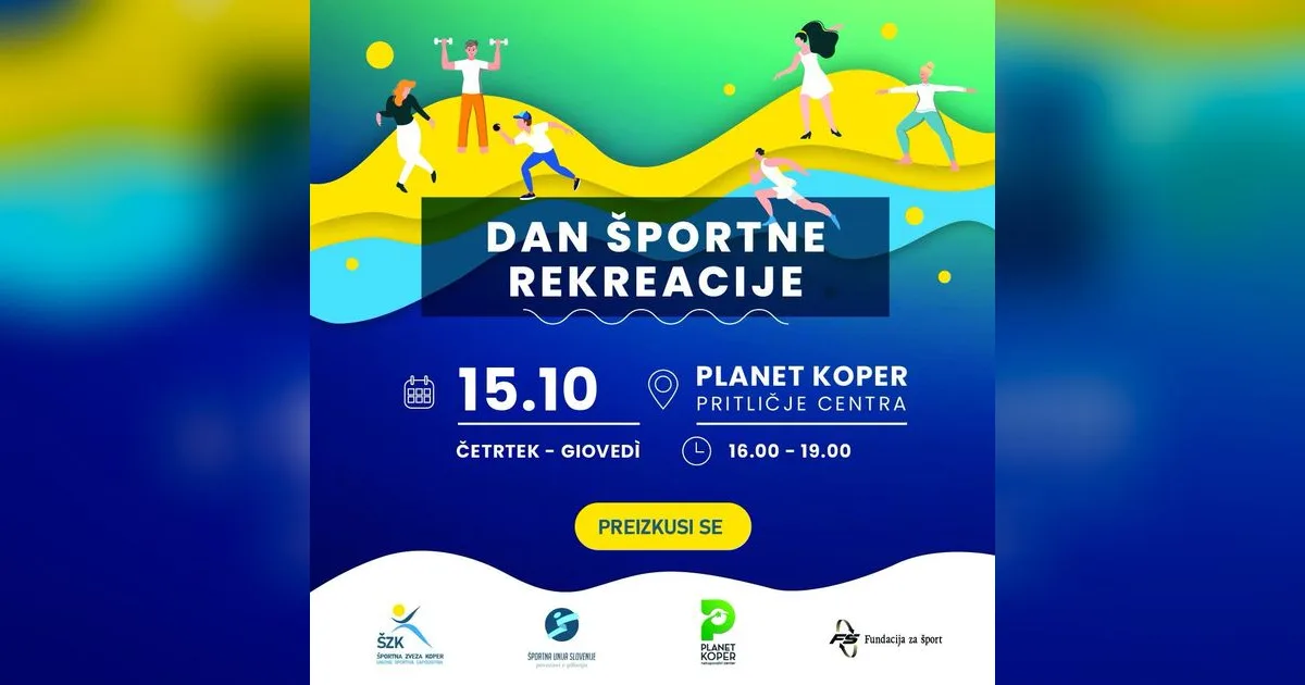Dan sportske rekreacije u Planet Koperu