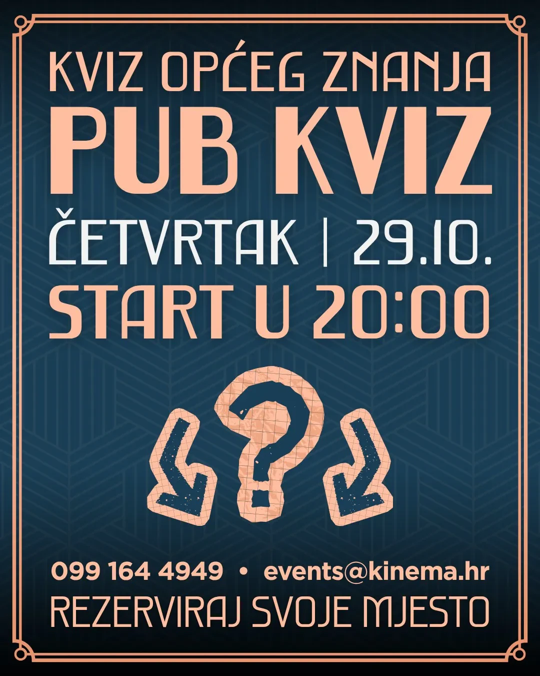 Pub kviz općeg znanja @ Kinema Pub Pula