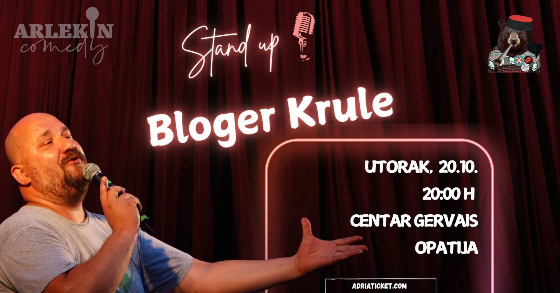 Bloger Krule – Stand Up Comedy Show, Opatija