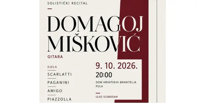 Domagoj Mišković – recital solistico