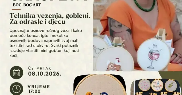 Besplatna radionica – Simona Skropeta: BOC-BOC ART