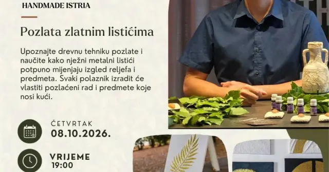 Besplatna radionica – Emmanuel Pereyra: Pozlata zlatnim listićima