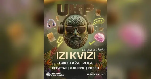 Pub kviz – Izi Kvizi: Pulska kviz priča u Trikotaži