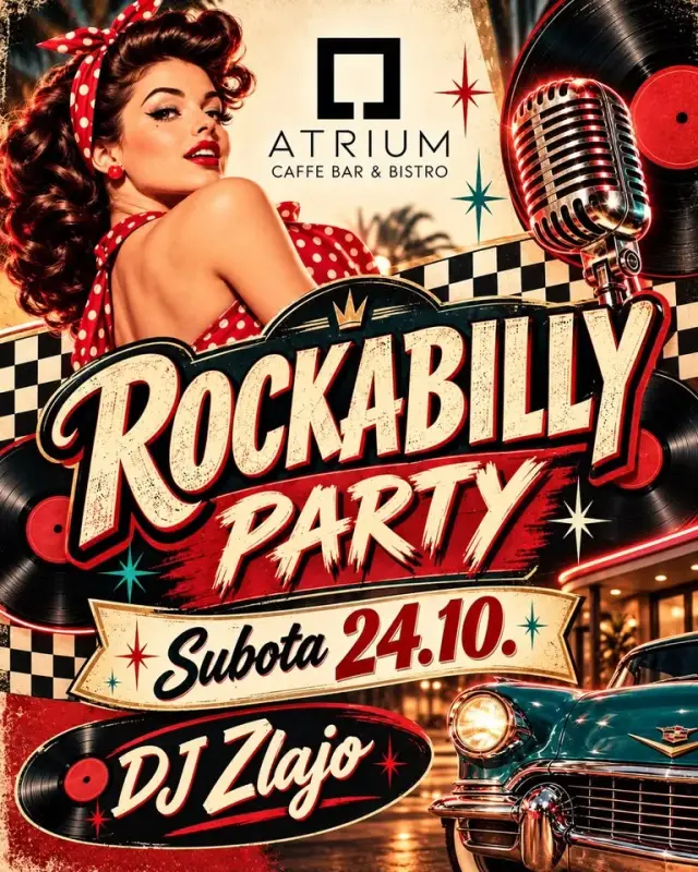 Rockabilly za sve generacije – DJ Zlajo @ Atrium Pula