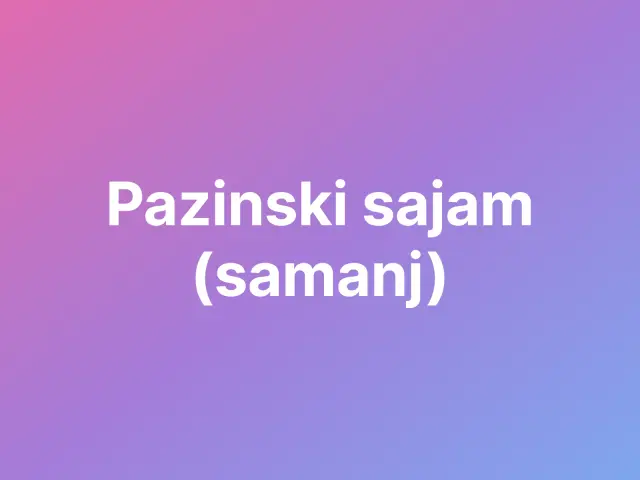 Pazinski sajam (samanj)