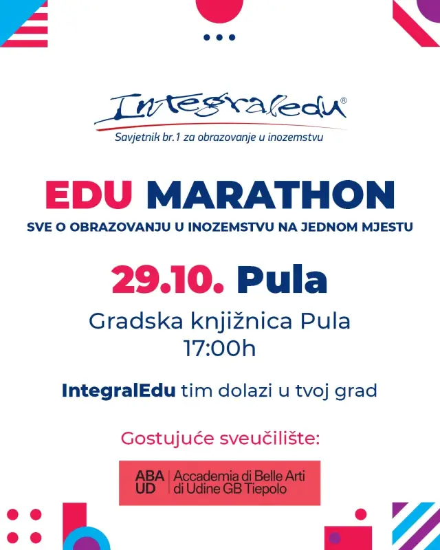 EDUmarathon: studij u inozemstvu – besplatna prezentacija