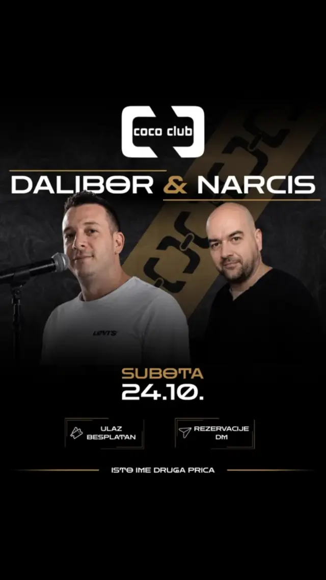 Dalibor i Narcis uživo – Coco Club