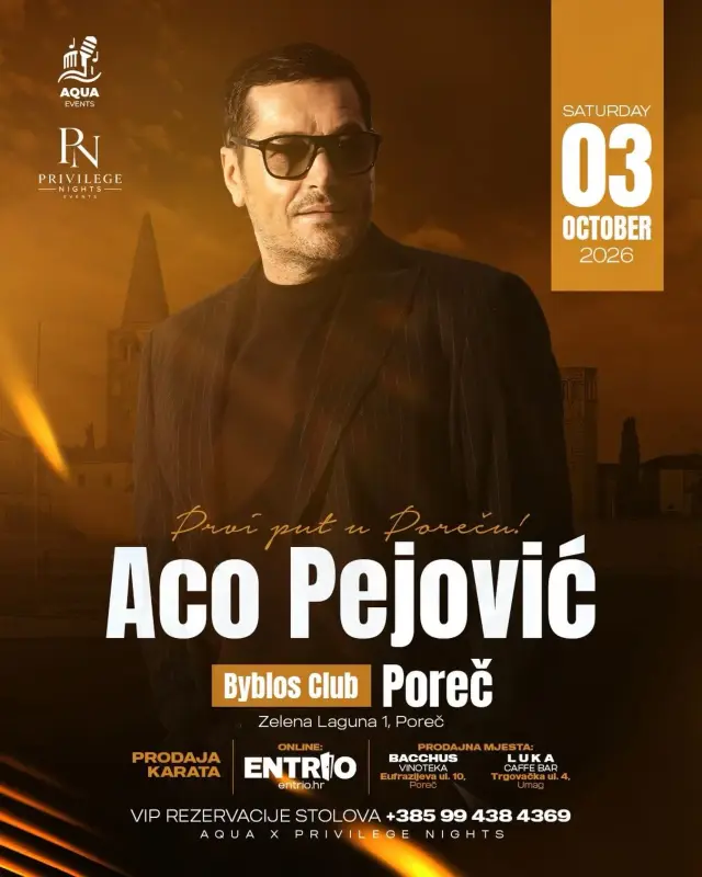 Aco Pejović – Byblos Poreč 2026
