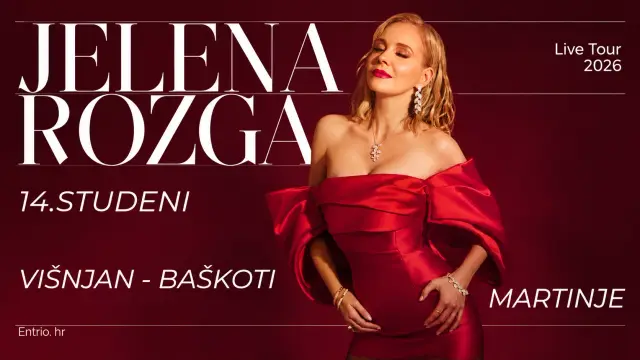 Martinje a Višnjan 2026 – Jelena Rozga Live Tour